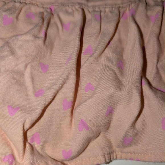 Cat & Jack Pink Heart Ruffle Top – Girls Large (10/12) Soft, Comfy Everyday - Picture 5 of 12